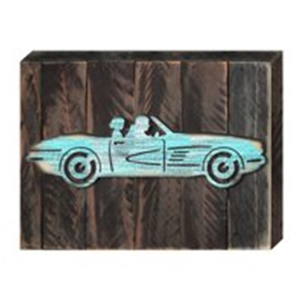 Designocracy Sports Car Art on Board Wall Decor Wood 9844308